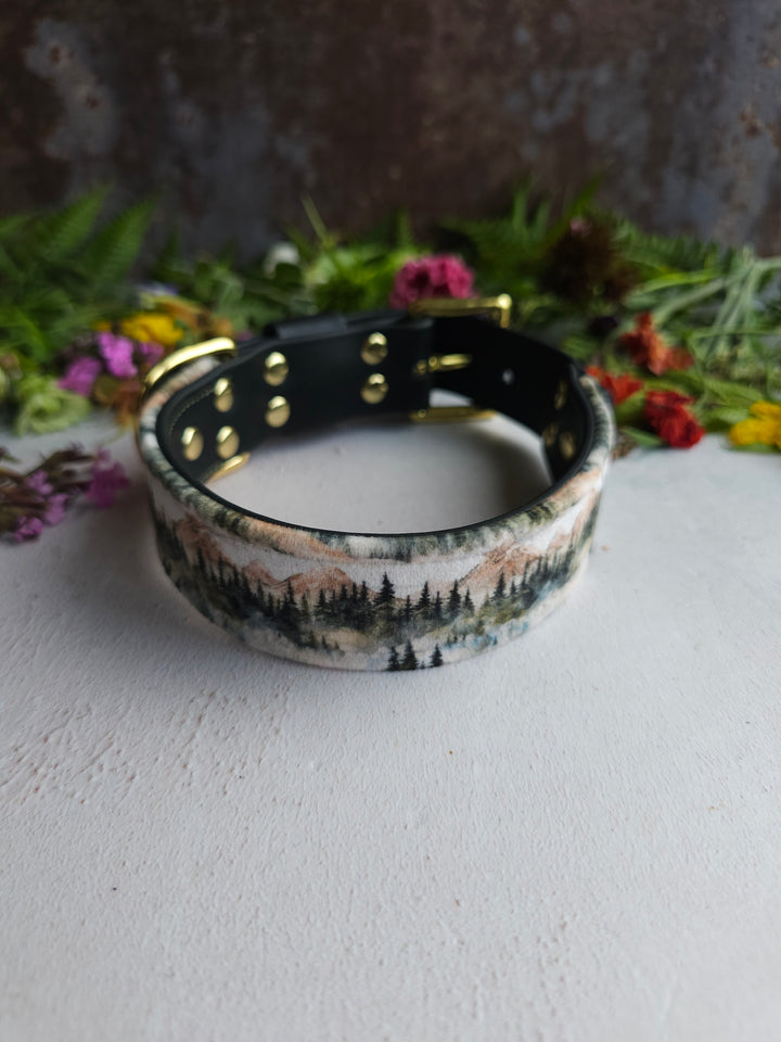 Pine - Luxury Buckle Collar - Velvet