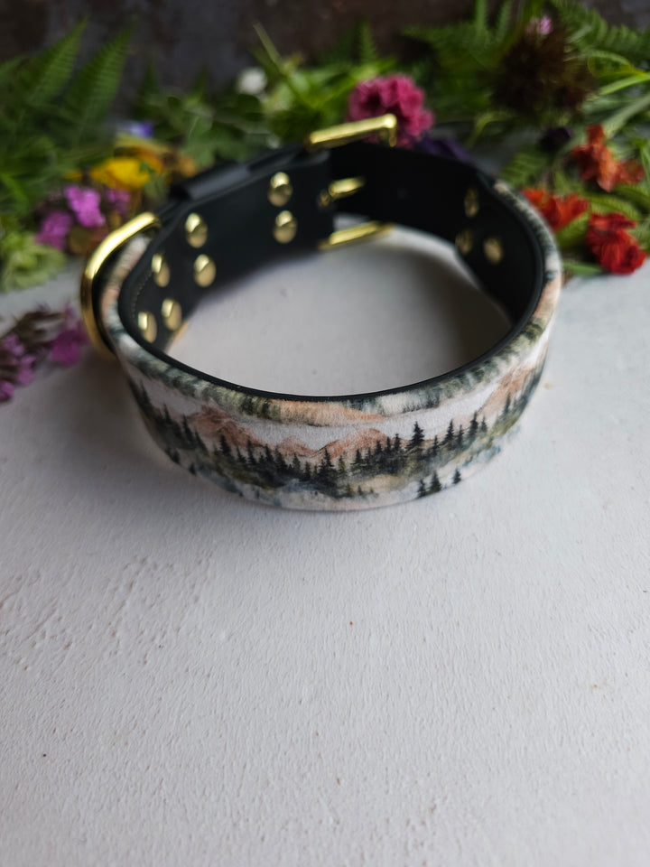 Pine - Luxury Buckle Collar - Velvet