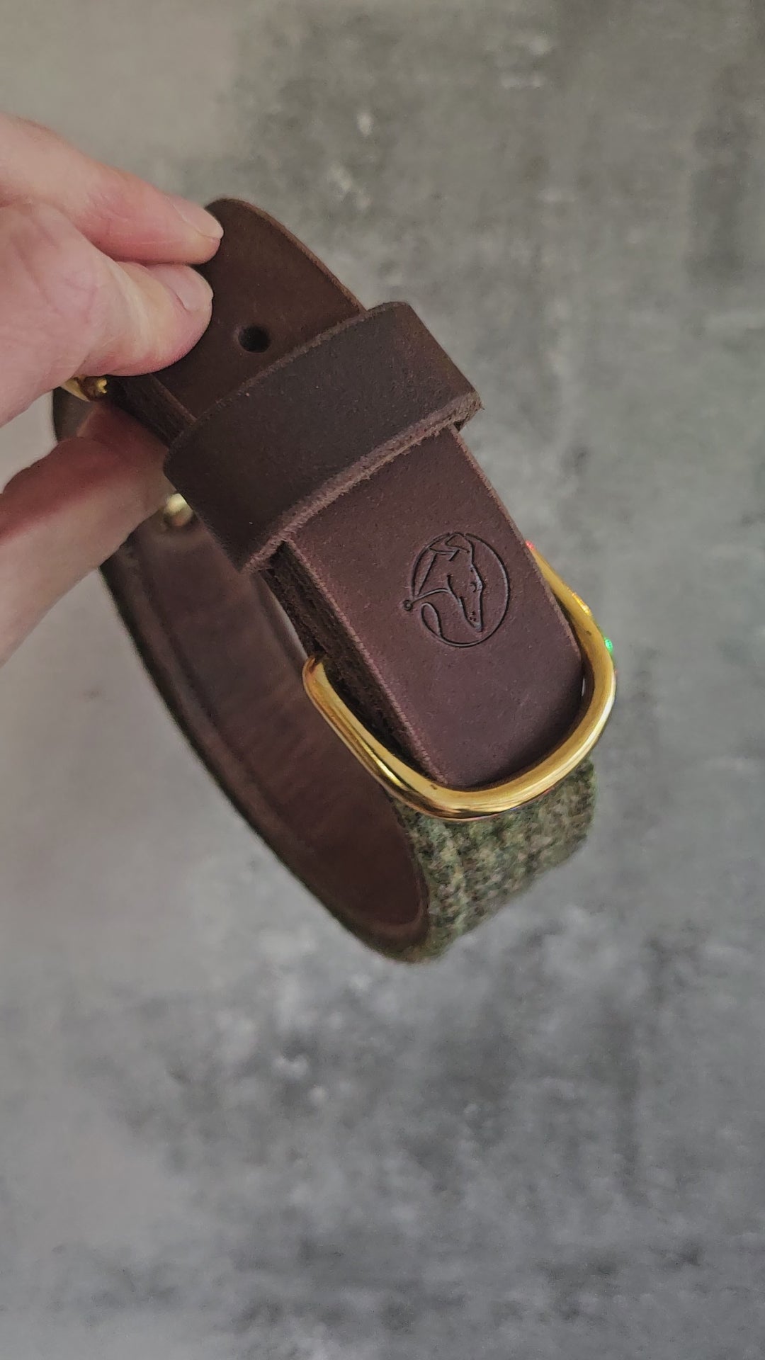 32mm Luxury buckle, 32-40cm, softy leather, solid brass