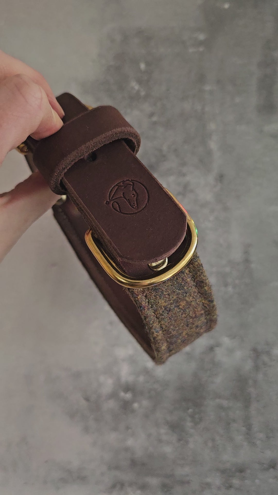 32mm Luxury buckle, 34-42cm, softy leather, solid brass