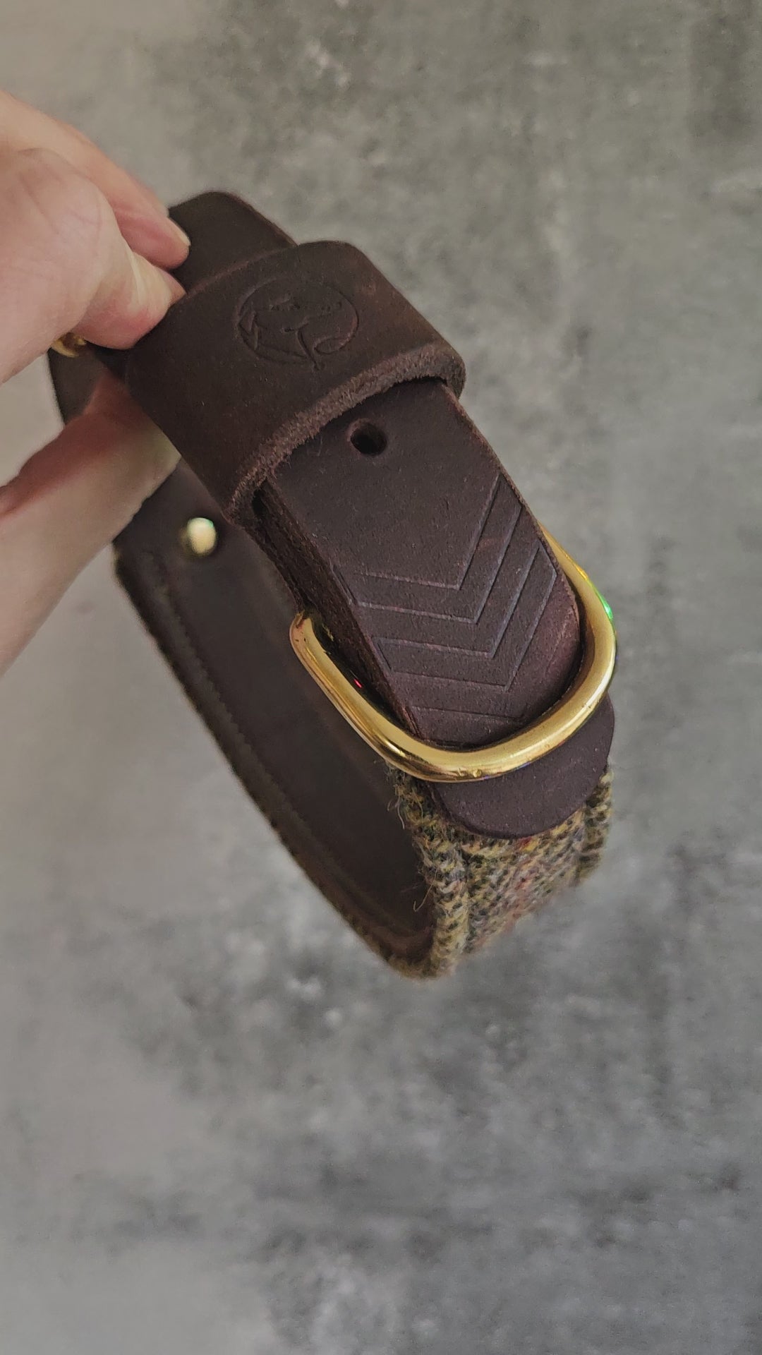 32mm Luxury buckle, 32-40cm, softy leather, solid brass