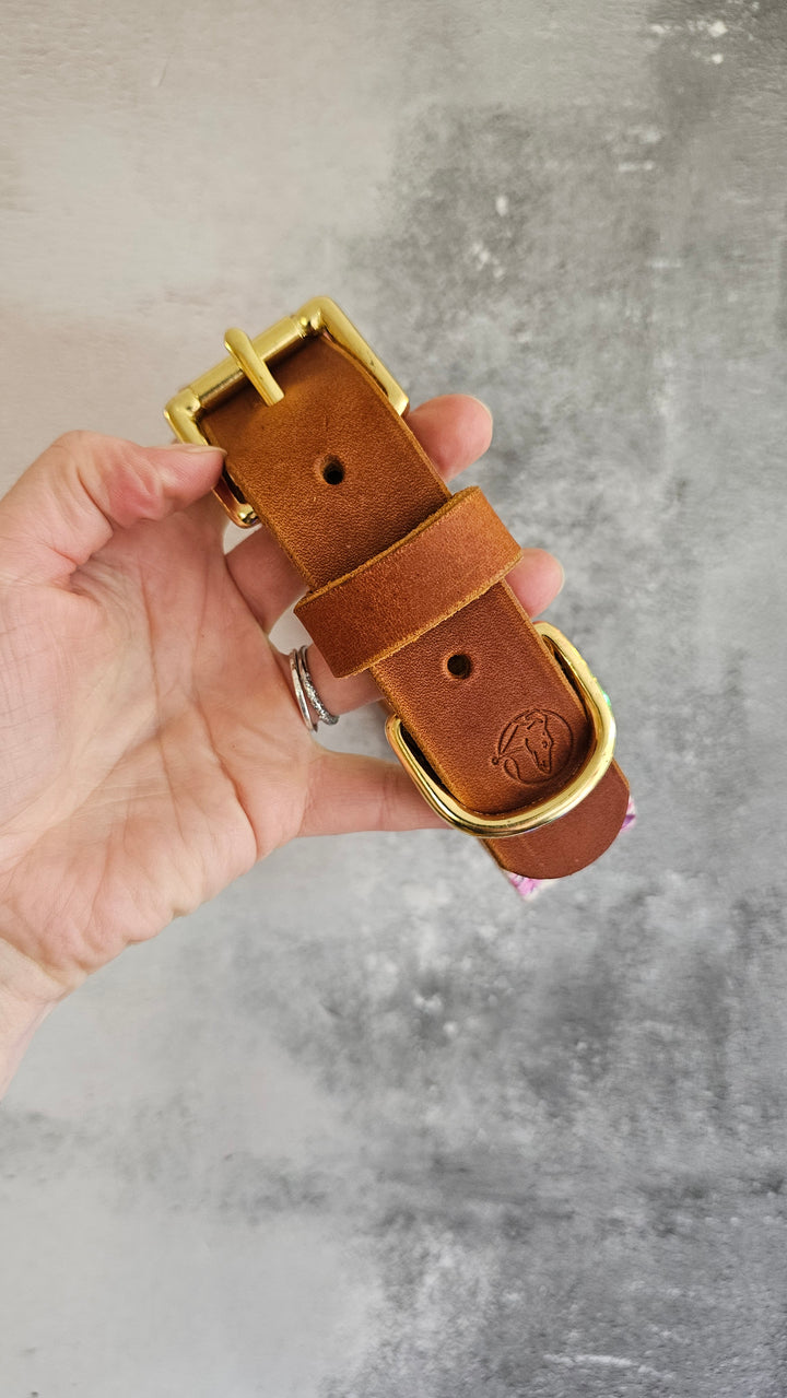 32mm Luxury buckle, 444-50cm, softy leather, solid brass