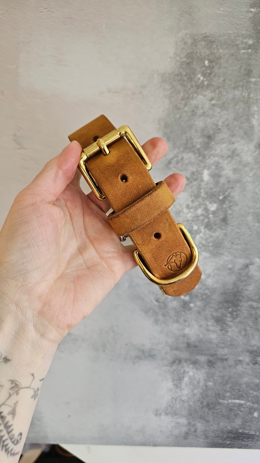 32mm Luxury buckle, 46-54cm, softy leather, solid brass