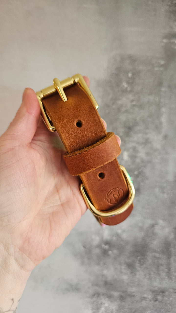 38mm Luxury buckle, 34-40cm  softy leather, solid brass